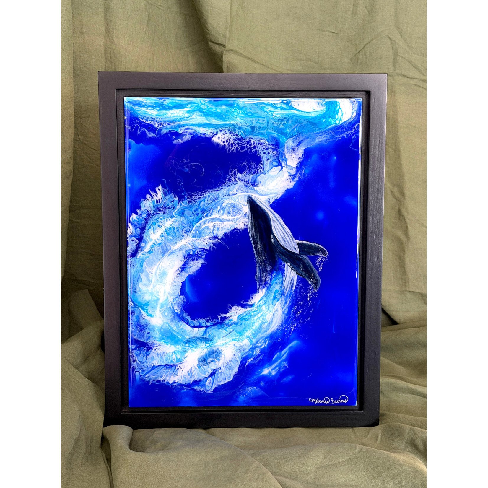 A Symphony of Art Feel the Power (Framed Original) | Melanie Burns