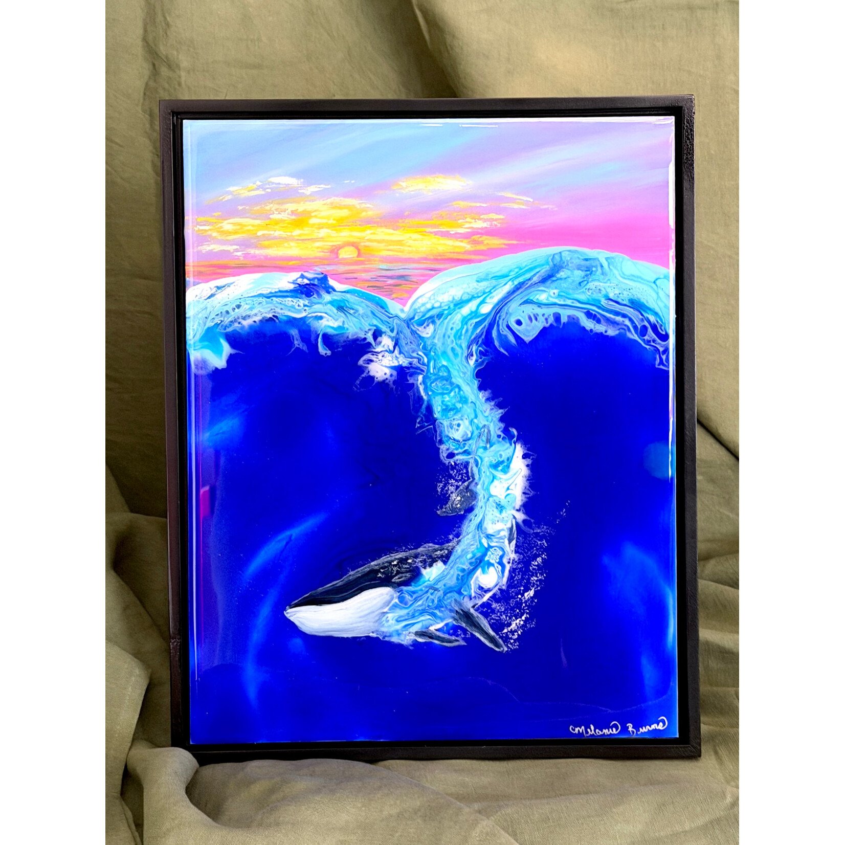 A Symphony of Art Beneath the Setting Sun (Framed Original) | Melanie Burns