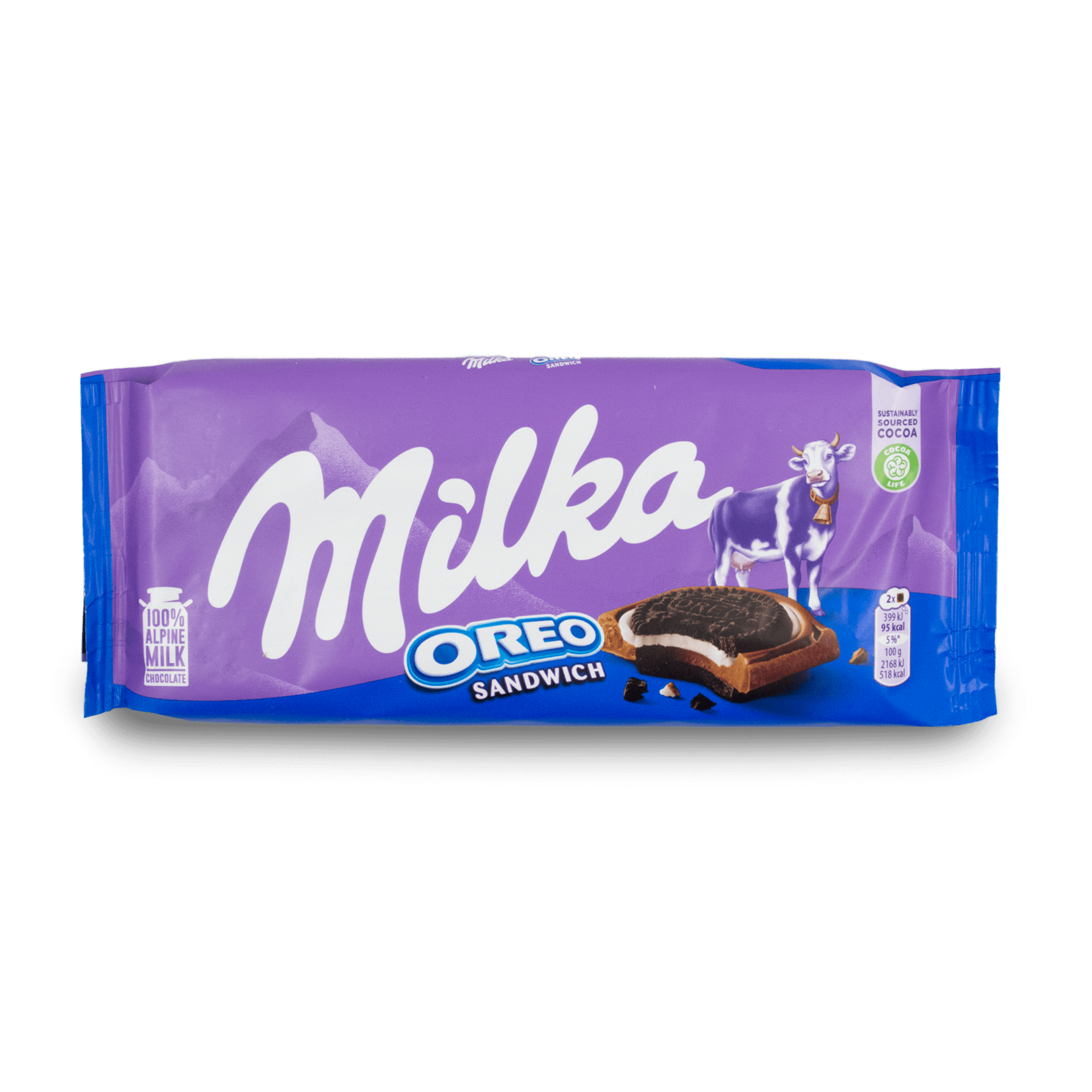 Milka Milka Oreo Sandwich Chocolate Bar 95g
