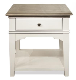 Riverside 59508 Myra Paperwhite End Table