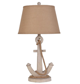 LPS-177 28" Polyresin Anchor Table Lamp