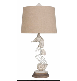 LPS-332 30.5" Polyresin & Metal Seahorse Table Lamp