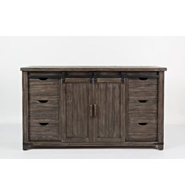 Jofran 1700-35 Madison County 60" 6 Drawer Barndoor