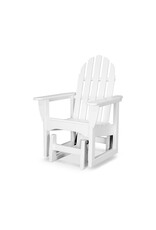 Polywood ADSGL-1WH Classic Adirondack Glider Chair White