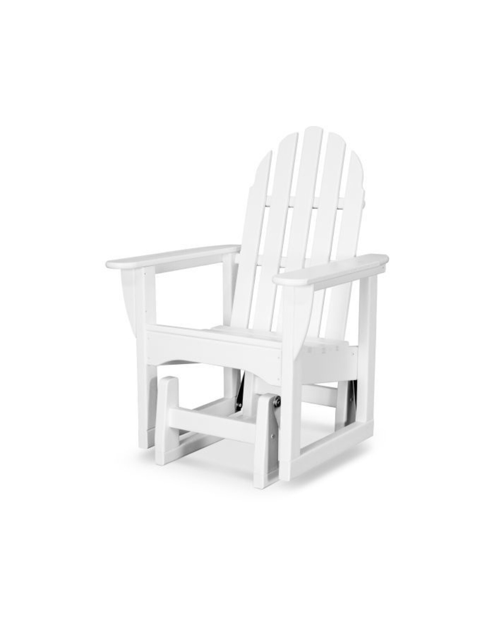 Polywood ADSGL-1WH Classic Adirondack Glider Chair White