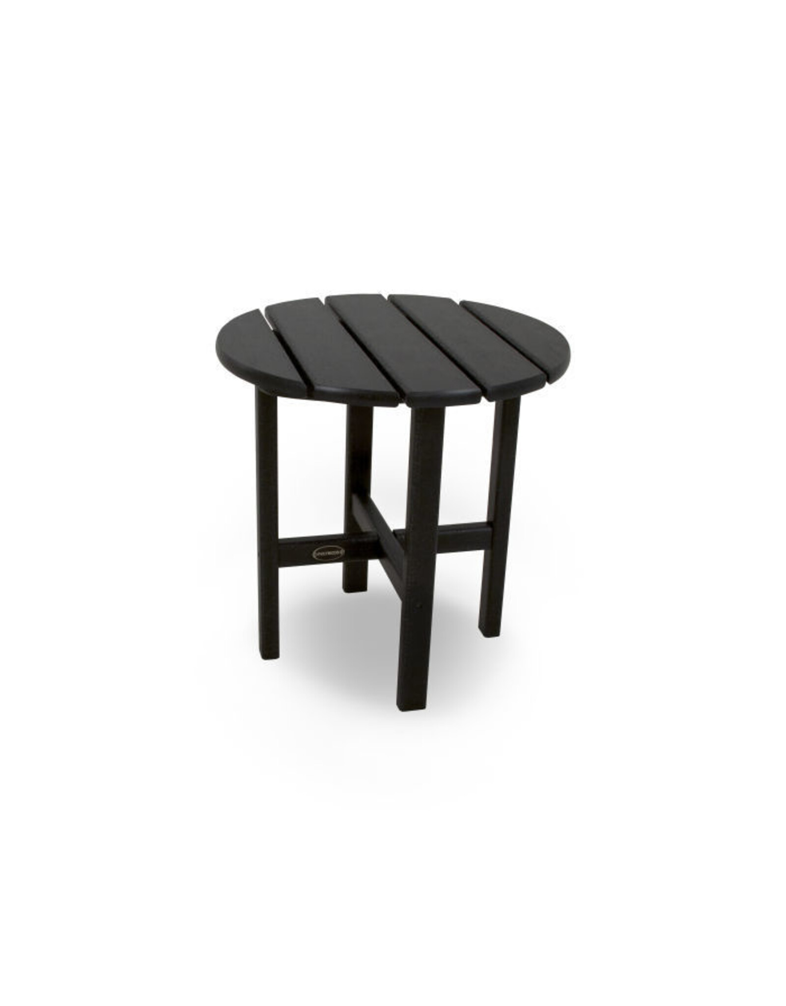 Polywood RST18BL Round 18" Side Table Black