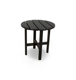 Polywood RST18BL Round 18" Side Table Black