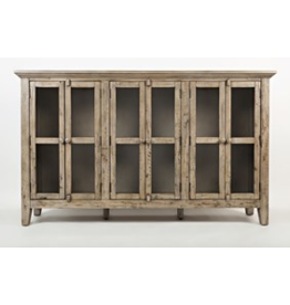 Jofran 1615-70 Rustic Shores 70x15x42 6 Door Accent Cabinet surfside