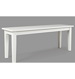 Jofran 652-14KD Simplicity Bench Paperwhite Finish