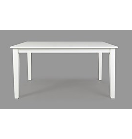 Jofran 652-60 Simplicity Rectangular Dining Table Paperwhite Finish