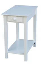 OT08-2214-HW20 Narrow End Table Pure White