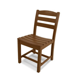 Polywood TD100TE La Casa Café Dining Side Chair Teak