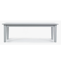 Jofran 252-14KD Simplicity Bench Dove Grey Finish