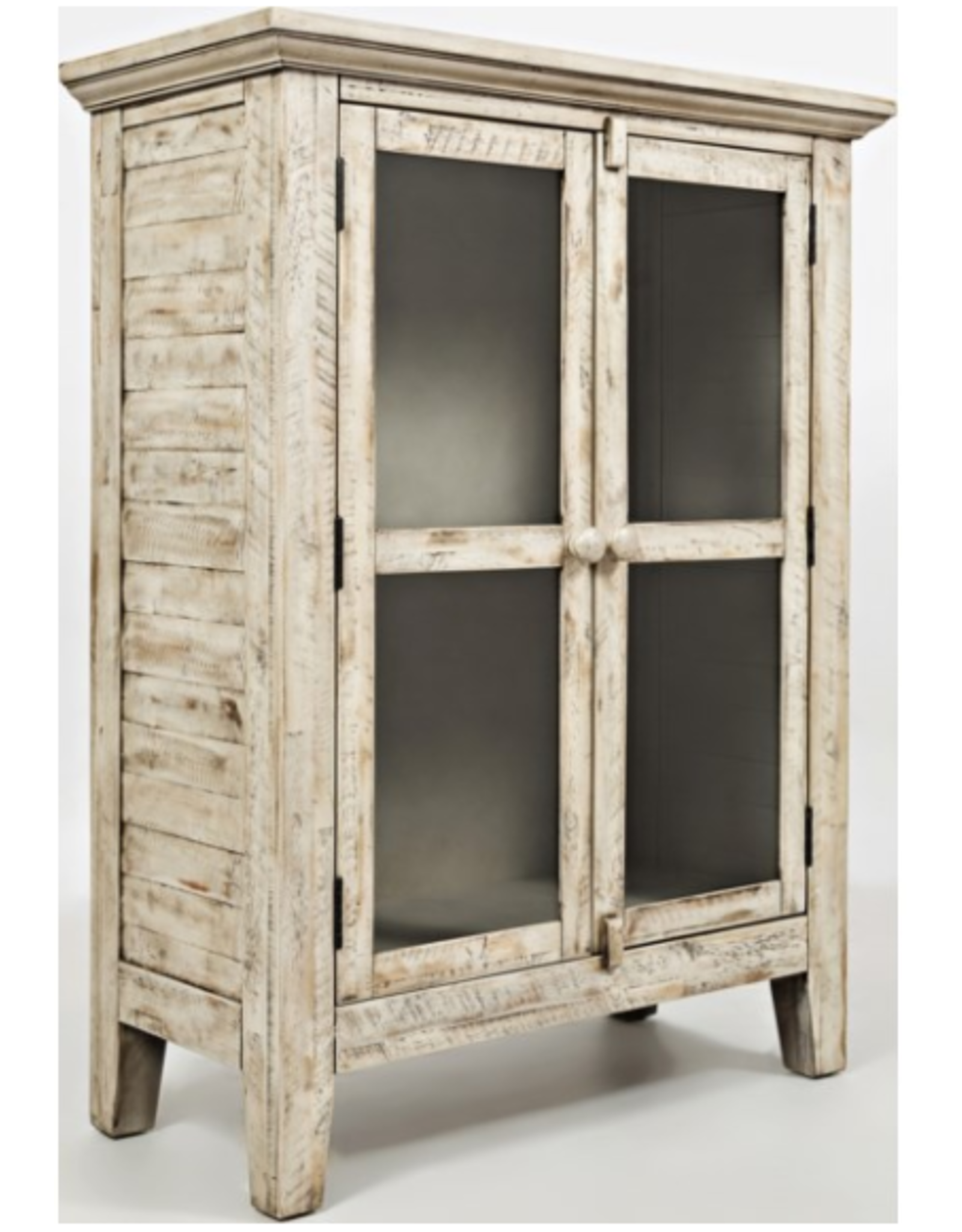 Jofran 1610-32 Rustic Shores 2 Door Cabinet Scrimshw