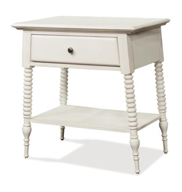 Riverside 59368 Myra Paperwhite One Drawer Nightstand