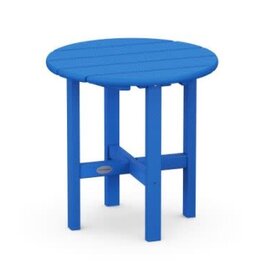 Polywood RST18PB Round 18" Side Table Pacific Blue