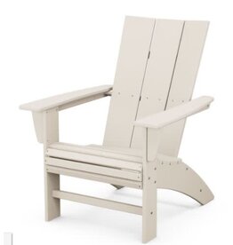 Polywood AD620SA Modern Curveback Adirondack Chair Sand