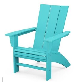 Polywood AD620AR Modern Curveback Adirondack Chair Aruba