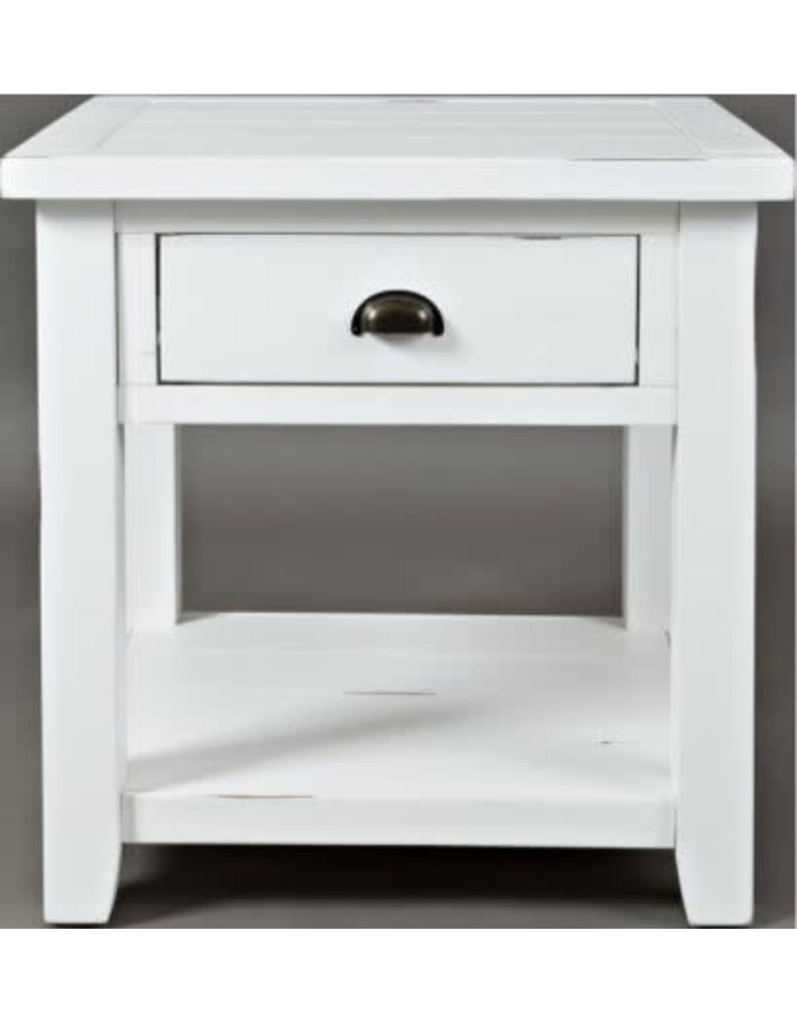 Jofran 1744-3 Artisan's Craft End Table Weathered White