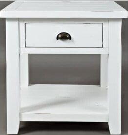 Jofran 1744-3 Artisan's Craft End Table Weathered White