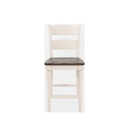 Jofran 1706-BS401KD Madison County Ladderback Counter Stool