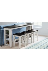 Jofran 1706-78 Madison County 4PC Sofa Console Stool Set