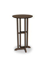 Polywood RBT124MA 24" Round Farmhouse Bar Bistro Table Mahogany