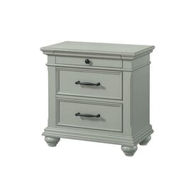 Elements SR300NS Slater Nightstand w/USB Grey