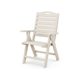 Polywood NCH38SA Nautical Highback Folding Chair in Sand