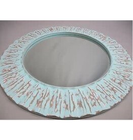 MDA-SC-52A Round Mirror Aqua Finish