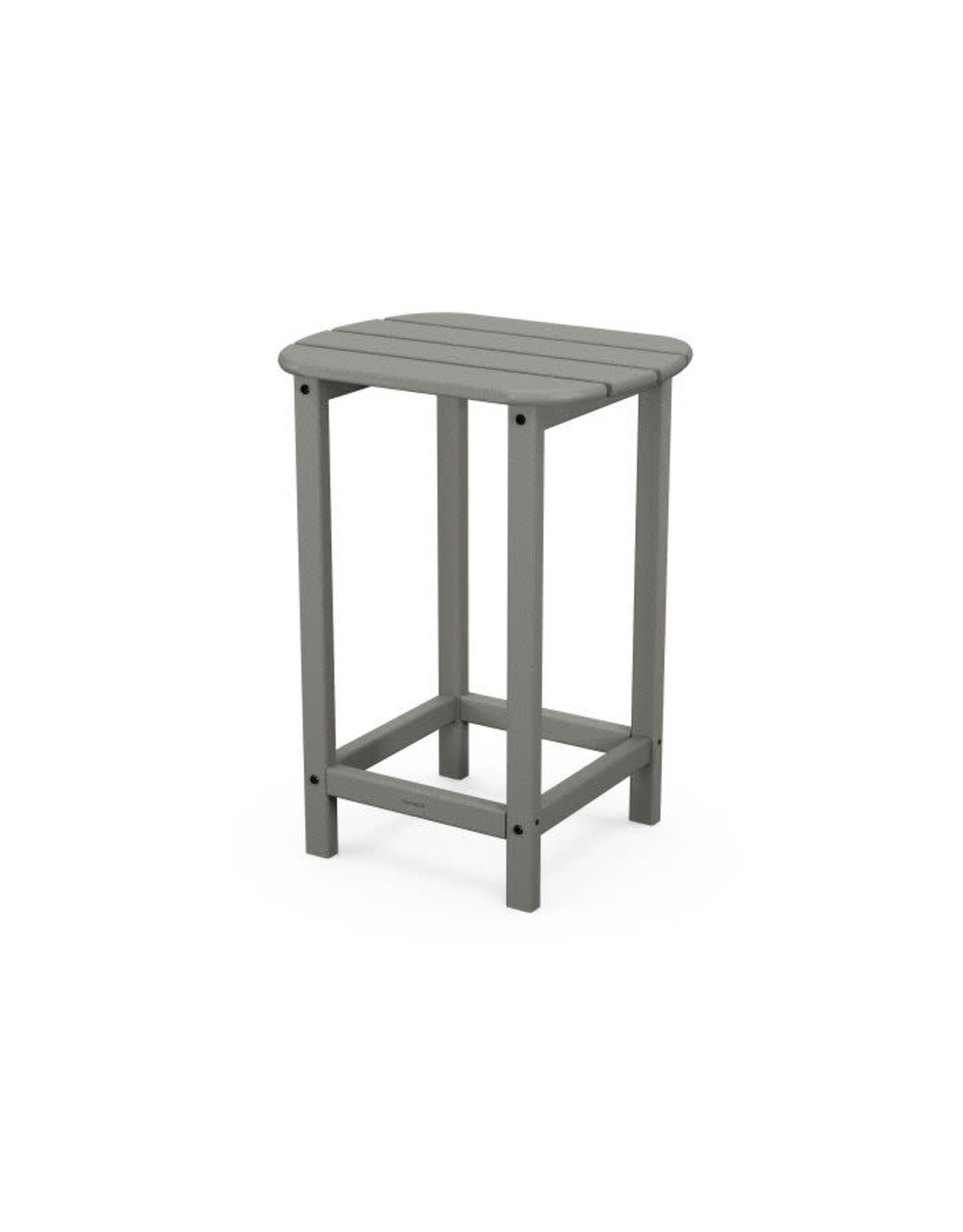 Polywood SBT26GY South Beach 26" Counter Side Table Grey