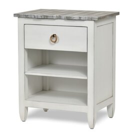 Seawinds B78232-Grey  Picket Fence 1 Drawer Nightstand Grey