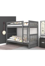 Discovery World Furniture 3211M T/T Bunk Bed Charcoal