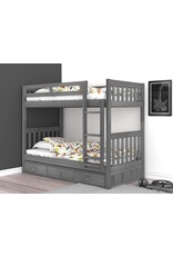 Discovery World Furniture 3211M T/T Bunk Bed Charcoal