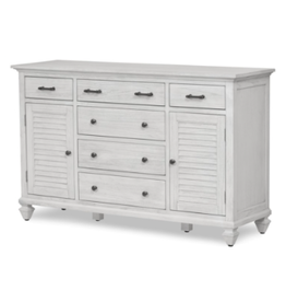 Seawinds B27736-WW   Surfside 6 Drawer Dresser - Weathered White