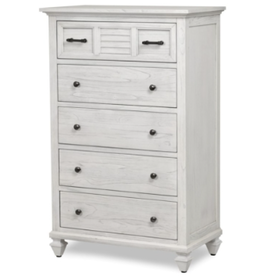 Seawinds B27735-WW   Surfside 5 Drawer Chest - Weathered White