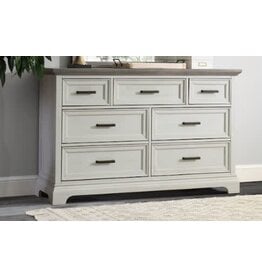 BD85-3007 Summit 7 Drawer Dresser Mist/Heather Grey