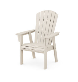 Polywood ADD610SA Nautical Adirondack Dining Chair Sand