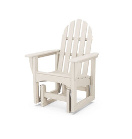 Polywood ADSGL-1SA Classic Adirondack Glider Chair Sand