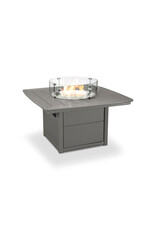 Polywood CTF42NGY Nautical 42" Fire Pit Table Slate Grey