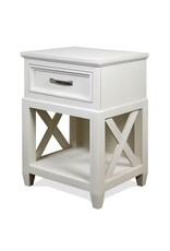 Riverside 12169 Osborne Winter White 1 Drawer Nightstand