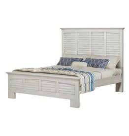 Seawinds B27740FB-WW Surfside Queen Footboard Weathered White Finish