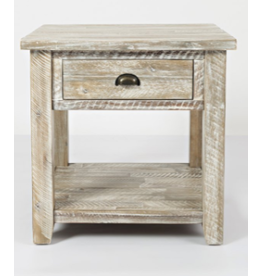 Jofran 1743-3 Artisan's Craft End Table Washed Grey