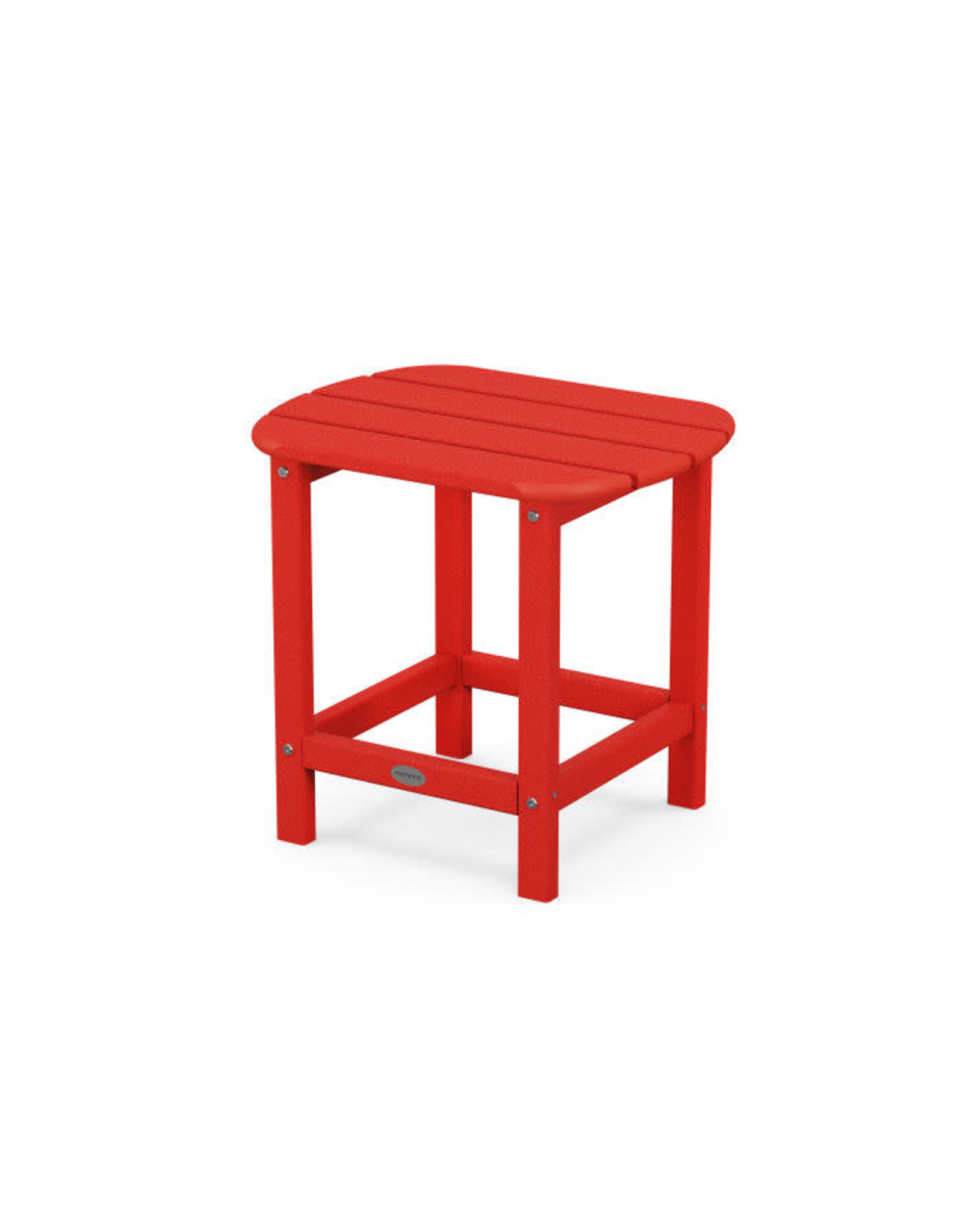 Polywood SBT18SR South Beach 18" Side Table in Sunset Red