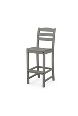 Polywood TD102GY La Casa Bar Side Chair Slate Grey