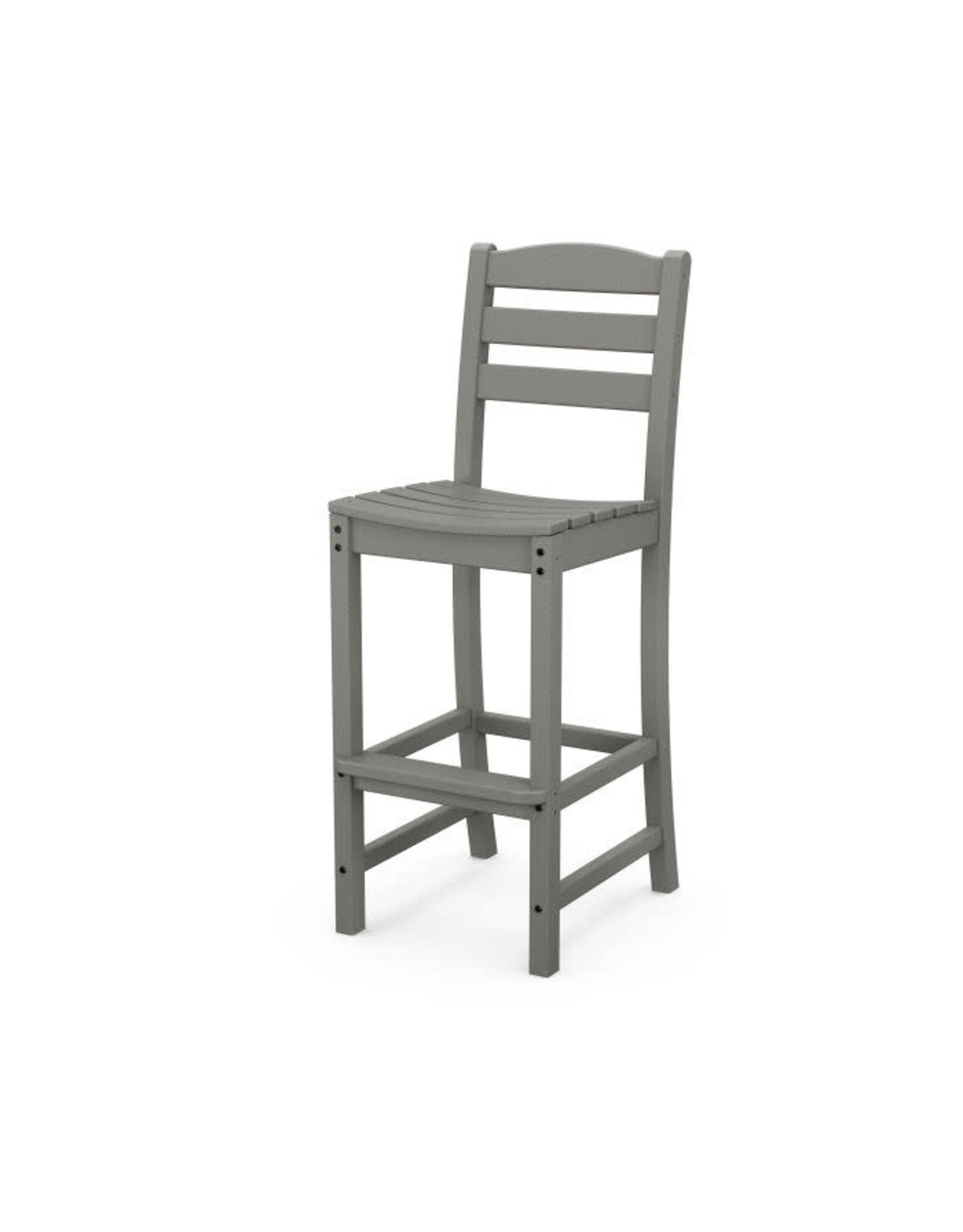 Polywood TD102GY La Casa Bar Side Chair Slate Grey