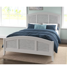 BD128-1202KF High Tide Arched King Footboard Chalk & White