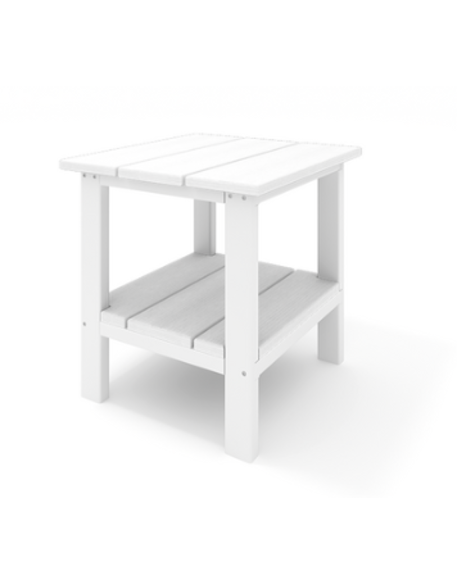 S2ST001-DW Square Side Table in Destin White