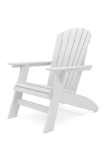 SCA001-DW St. Simons Curved Back Adirondack Chair in Destin White