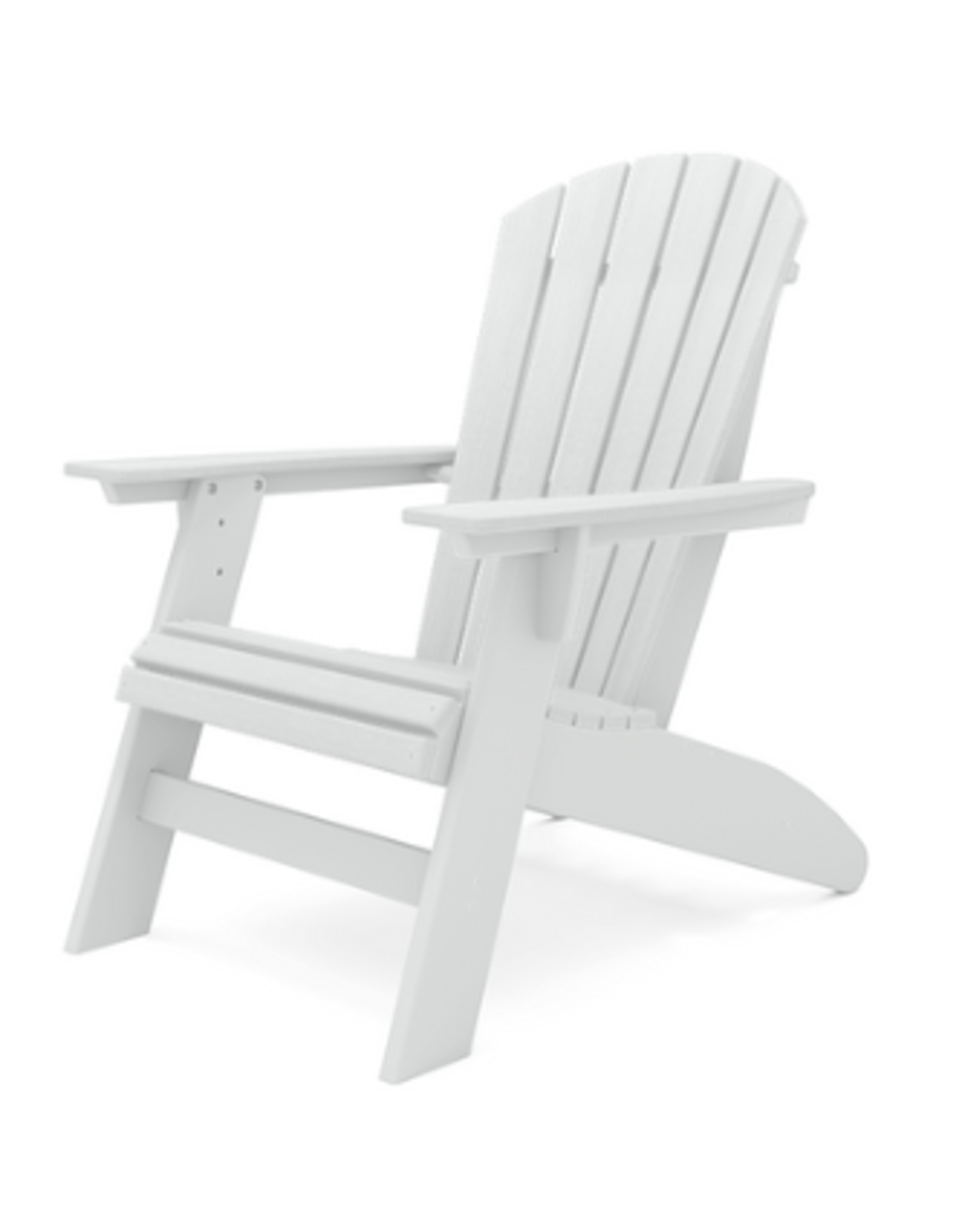 SCA001-DW St. Simons Curved Back Adirondack Chair in Destin White